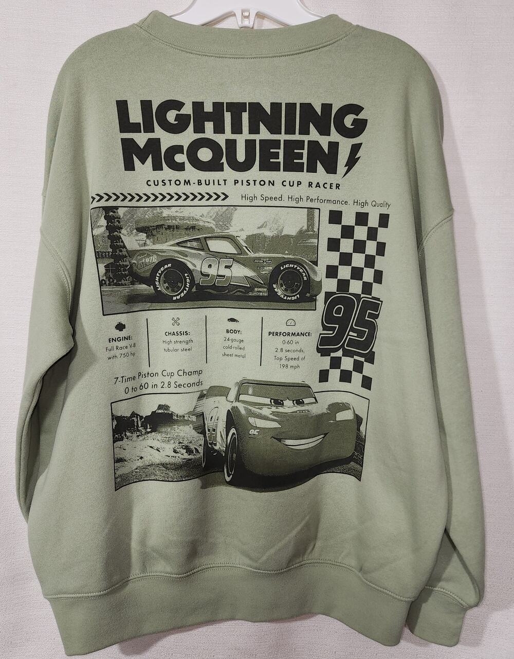 Disney Lightning McQueen sweatshirt men size XS